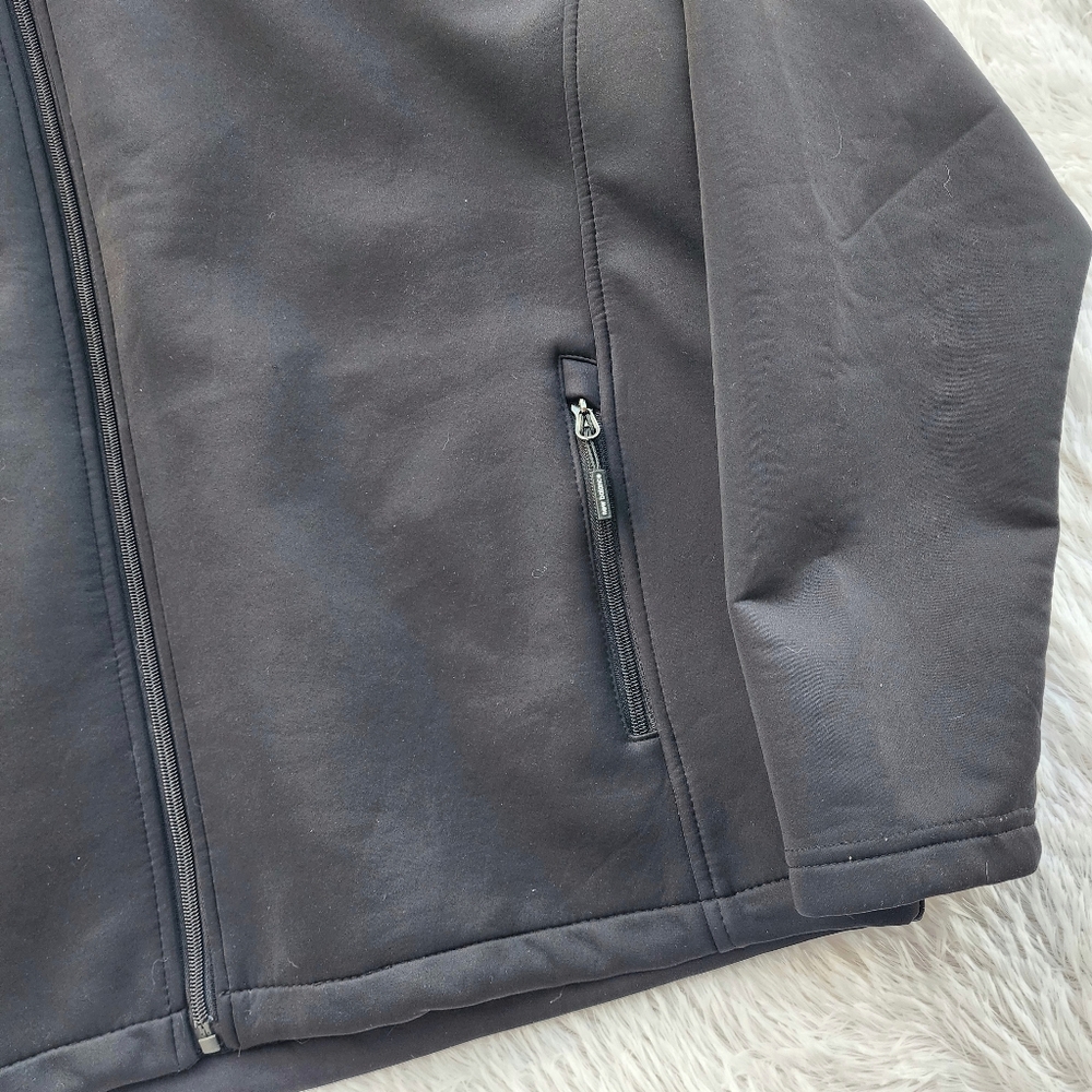 New Balance Mens Full Zip Hooded Black Jacket - Picture 3 of 7